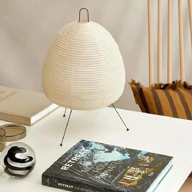 Azuri Rice Paper Table Lamp With Gentle Ambient Glow