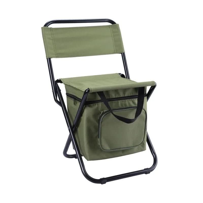 ChillCamp Portable Folding Chair — Backrest and Integrated Cool Bag