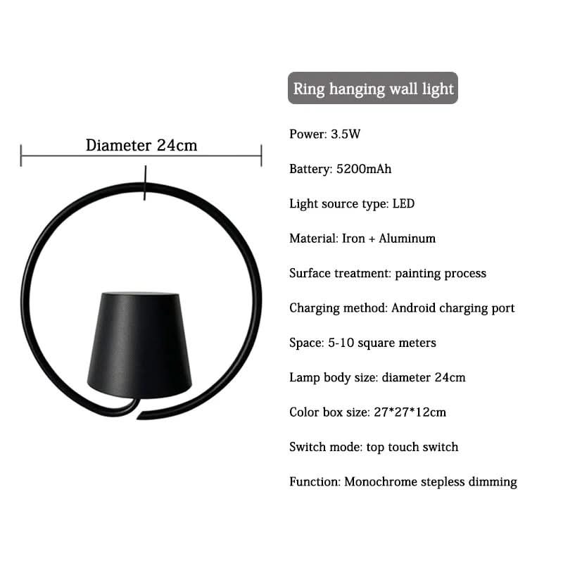 NovaGlow Rechargeable LED Pendant Light — Cordless Hanging Fixture