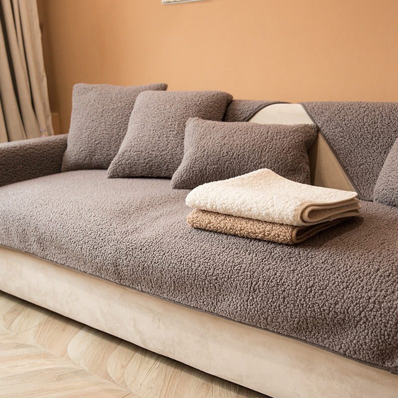 Cozy Teddy Sofa Covers — Soft Texture, Protective Fit