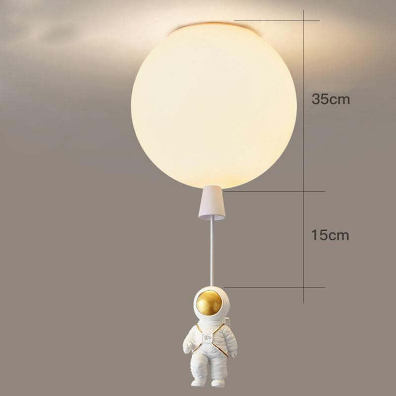 Aria Astronaut Balloon Flush Mount Ceiling Light, L 20/25/30/35cm | ventumra