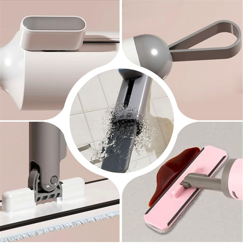 Compact Self-Cleaning Mop with Quick-Dry Slider System