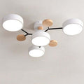 Arisha Ceiling Light, Wood Round for Living Room | ventumra