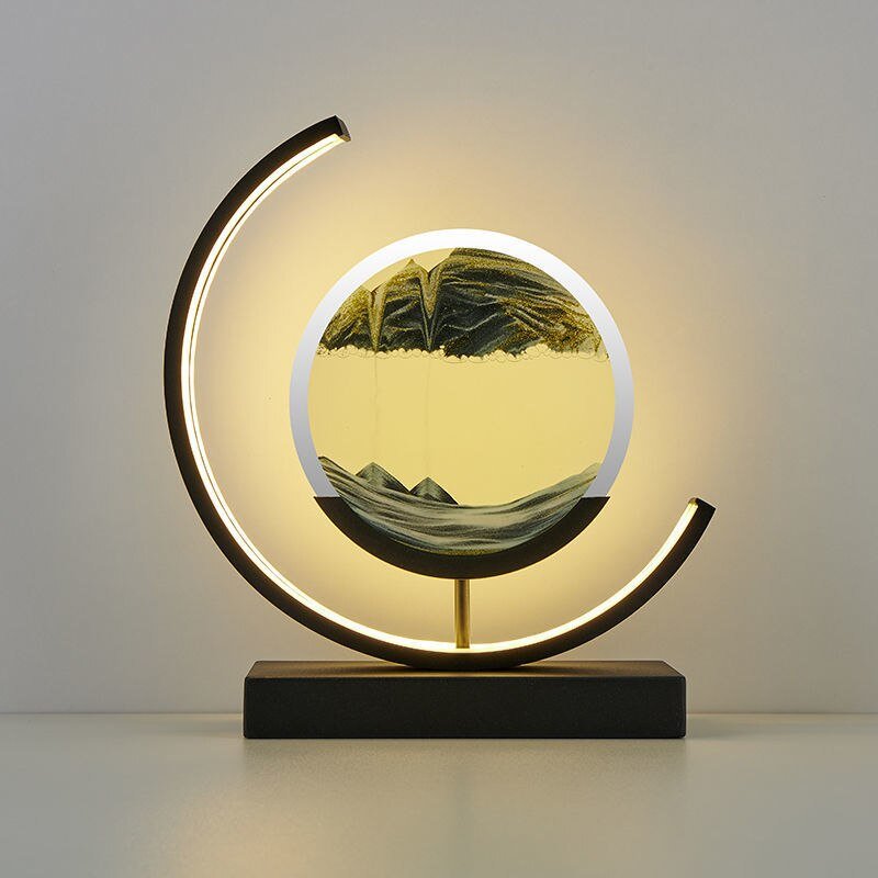 SandScape dekorative LED-Tischlampe — Bewegliche Sandkunst