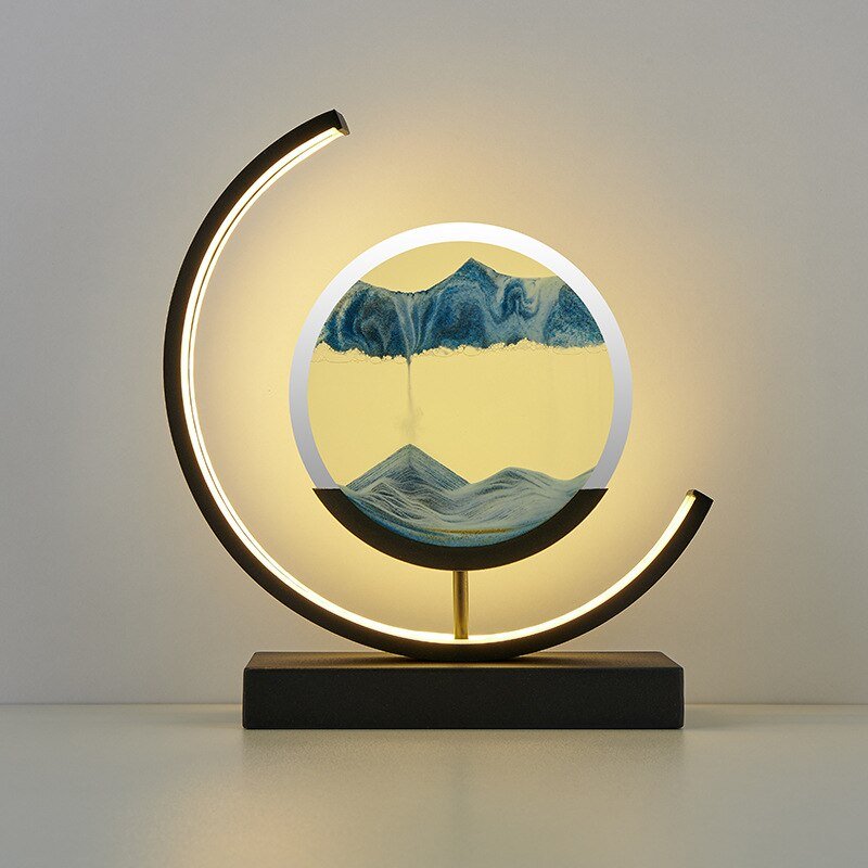 SandScape dekorative LED-Tischlampe — Bewegliche Sandkunst