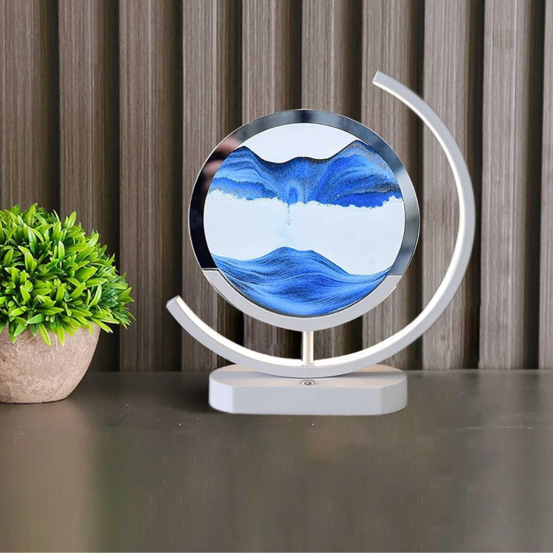SandScape dekorative LED-Tischlampe — Bewegliche Sandkunst