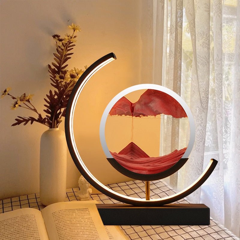 SandScape dekorative LED-Tischlampe — Bewegliche Sandkunst