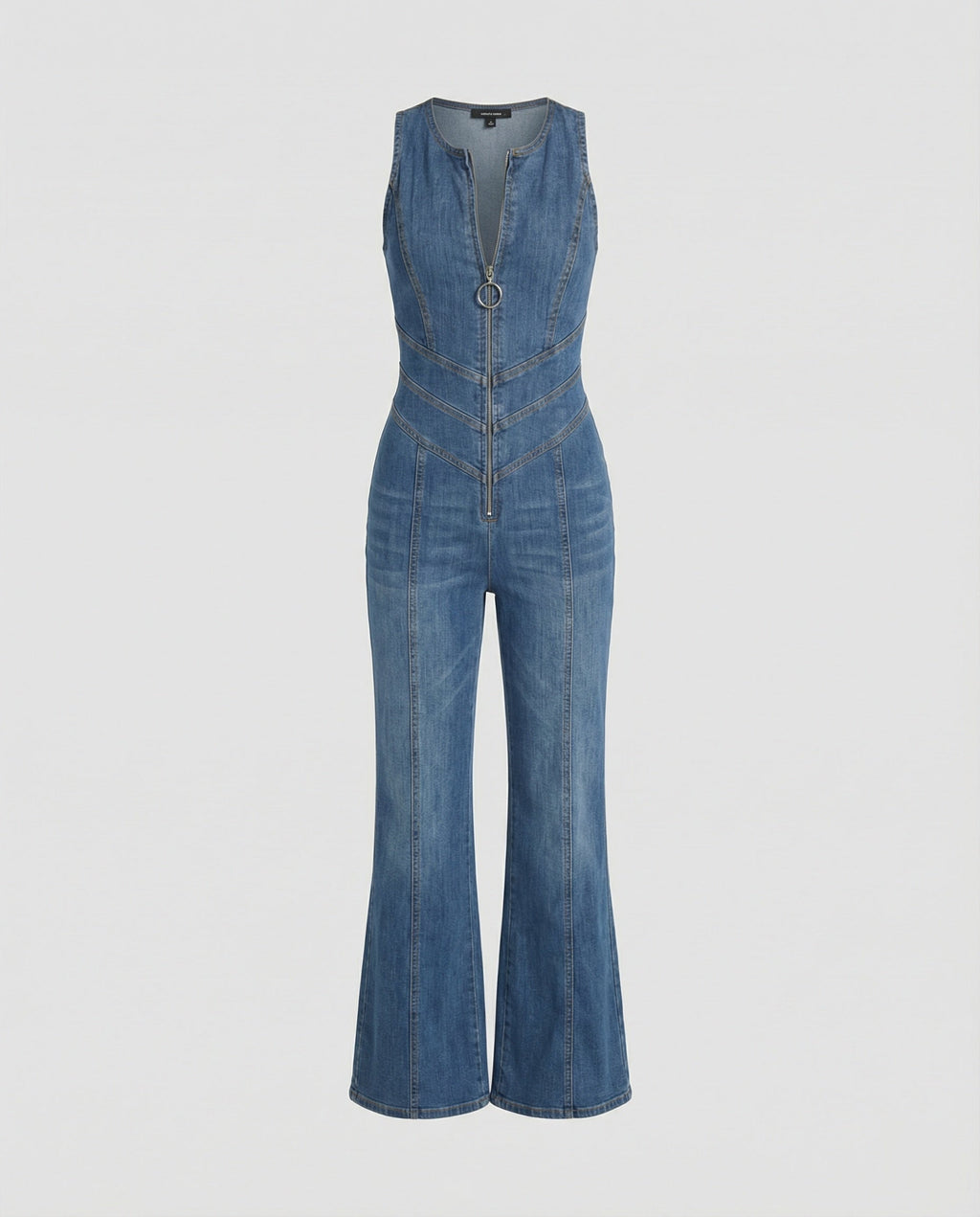 Retro Heart Cutout Denim Jumpsuit | ventumra