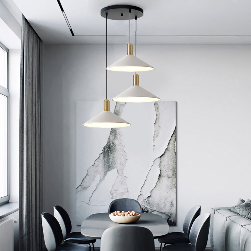 Aria Vintage Umbrella Monochrome Pendant Light - Neutralighting