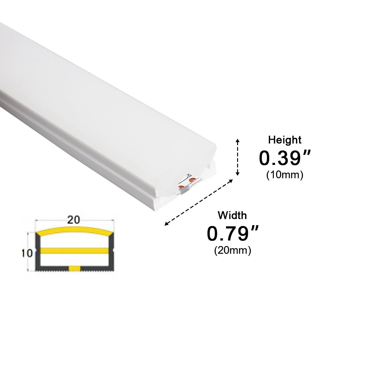 Architectural Step Edge Glow Strip Light | Ventumra