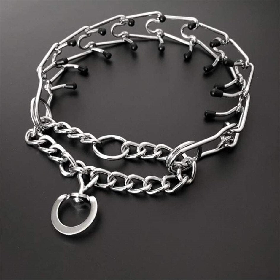 Adjustable Dog Training Collar with Rubberized Prongs | ventumra