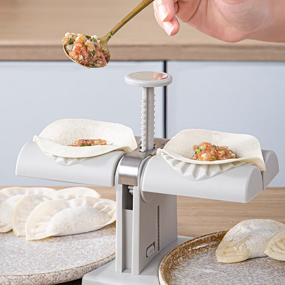 Automatic Dumpling Maker — Dual-Press Non-Stick Kitchen Tool
