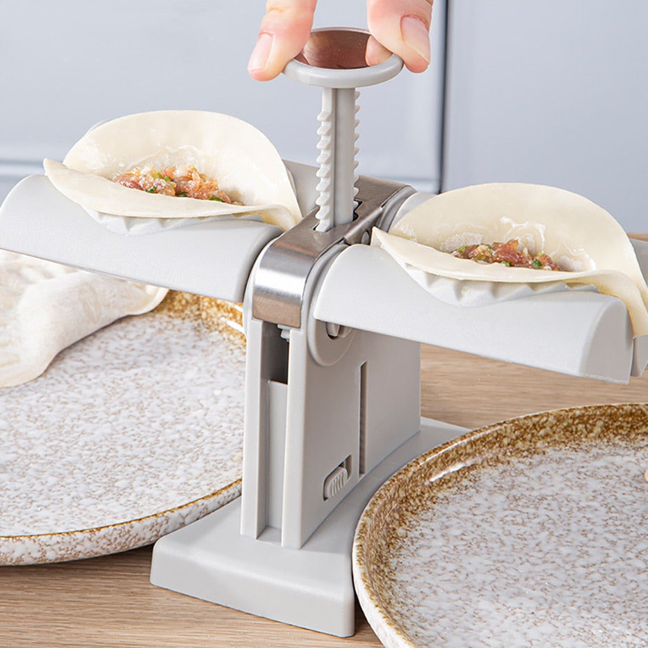 Automatic Dumpling Maker — Dual-Press Non-Stick Kitchen Tool