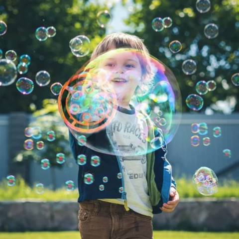 Bubbly Fun-bellenblaasblaster — bellenblaasmaker voor buitenspeelplezier voor kinderen