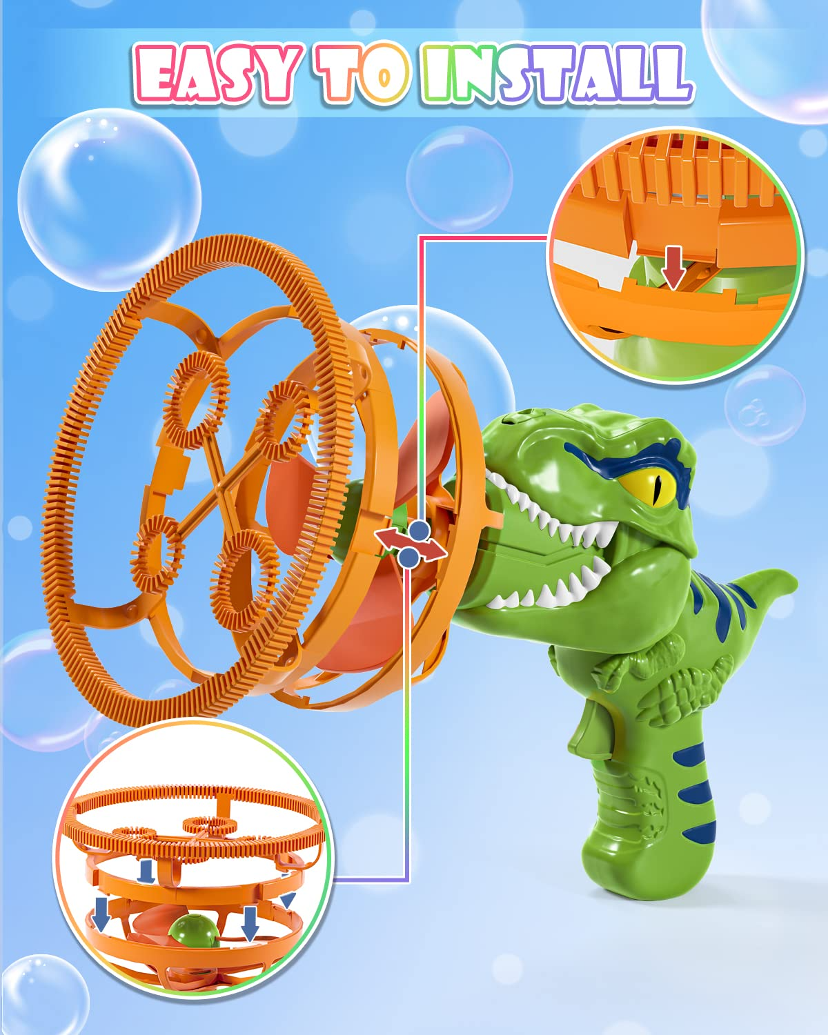 Bubbly Fun-bellenblaasblaster — bellenblaasmaker voor buitenspeelplezier voor kinderen