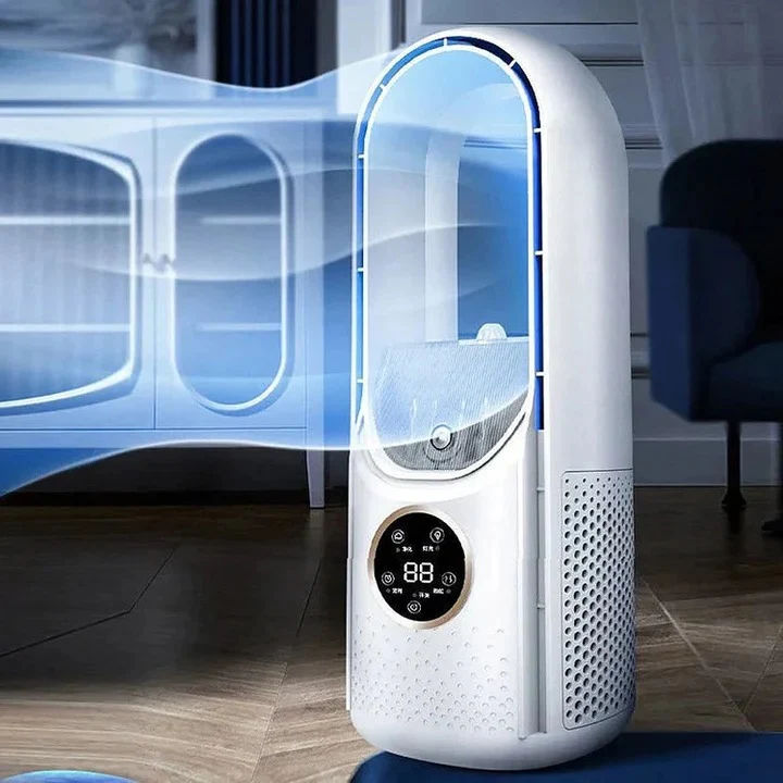 Portable Bladeless Air Conditioner Fan — Quiet Cooling Breeze