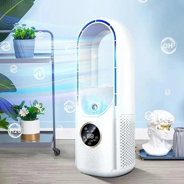 Portable Bladeless Air Conditioner Fan — Quiet Cooling Breeze