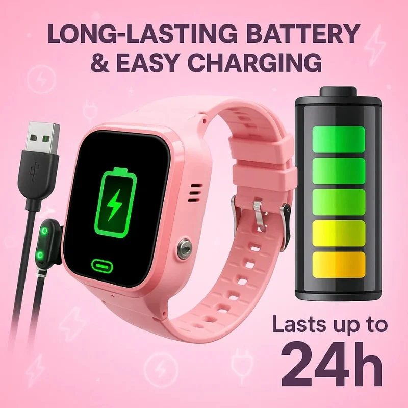 Children’s GPS Tracker Watch — SOS Alerts, Two-Way Calling