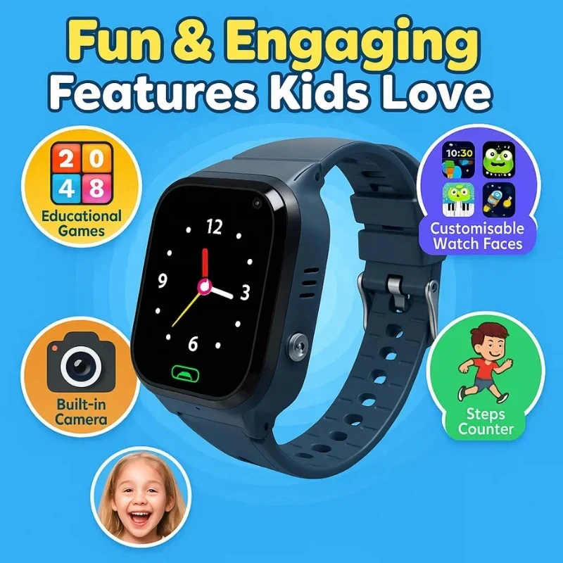 Children’s GPS Tracker Watch — SOS Alerts, Two-Way Calling