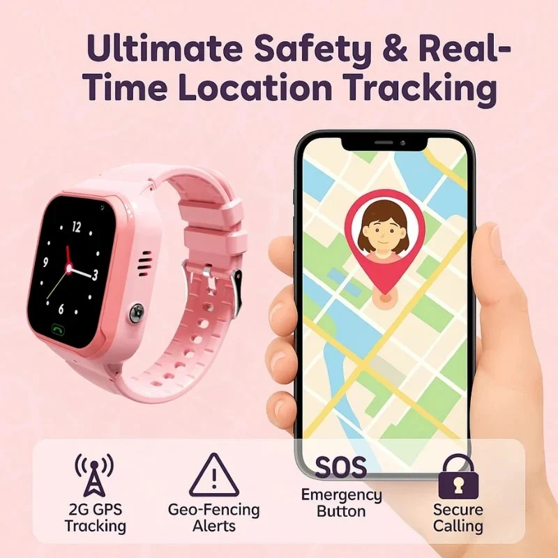 Children’s GPS Tracker Watch — SOS Alerts, Two-Way Calling