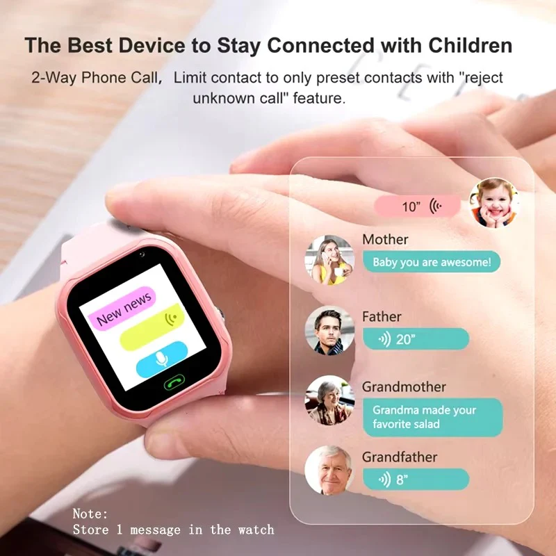 Children’s GPS Tracker Watch — SOS Alerts, Two-Way Calling