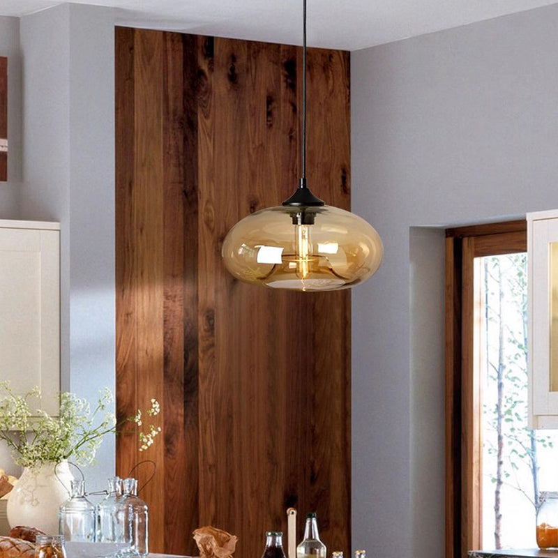 Aurelle | Retro Colored Glass Pendant Lamp For Living Room