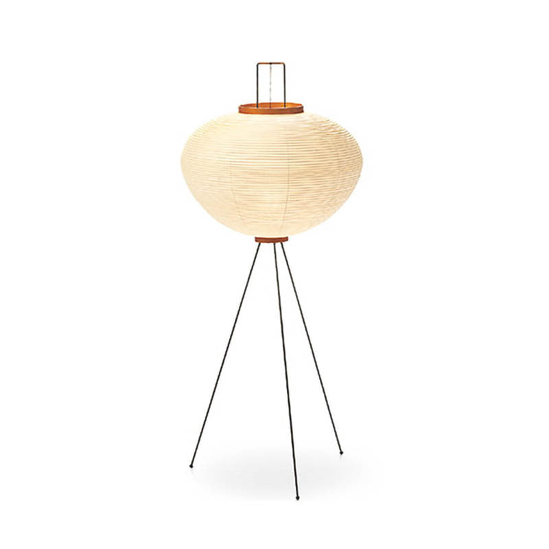 Orion Tripod Floor Lamp With Paper Lantern Shade for Warm Glow