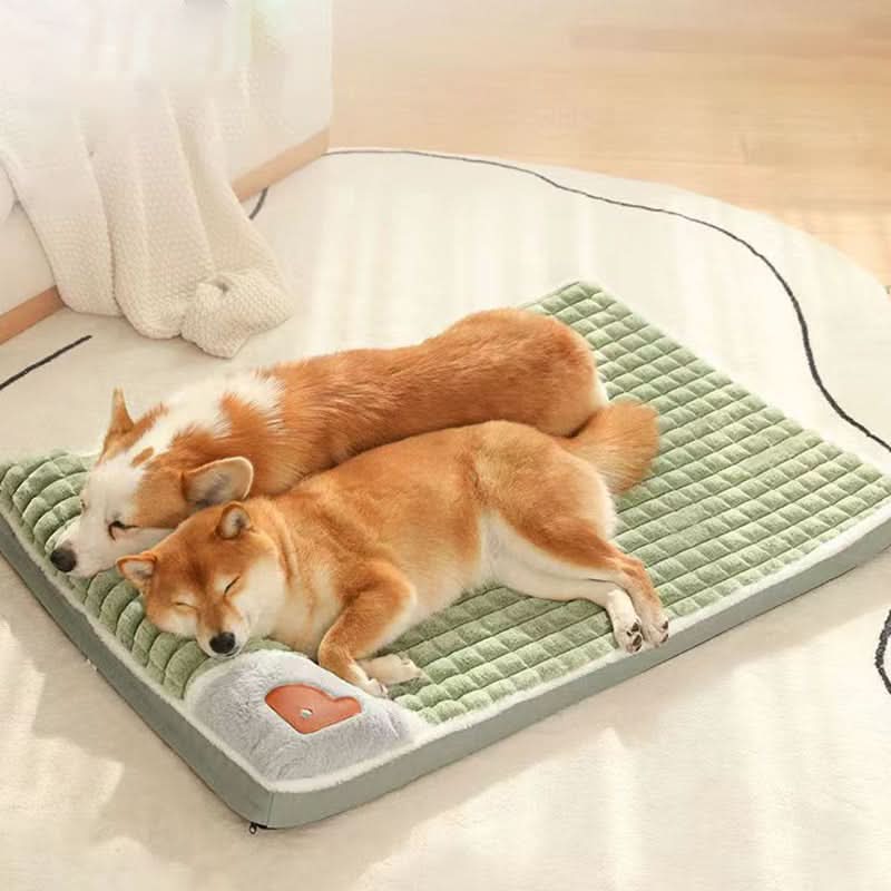 CozyCloud ソフトドッグベッド — 層状クッションデザインとしっかりした内装