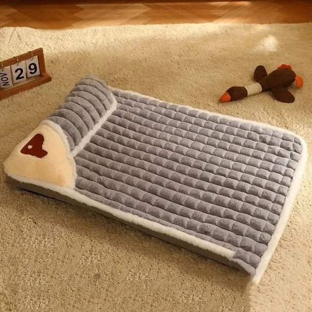CozyCloud ソフトドッグベッド — 層状クッションデザインとしっかりした内装