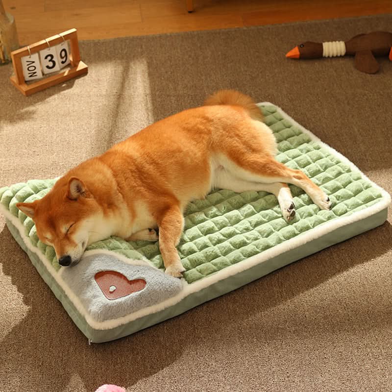 CozyCloud ソフトドッグベッド — 層状クッションデザインとしっかりした内装