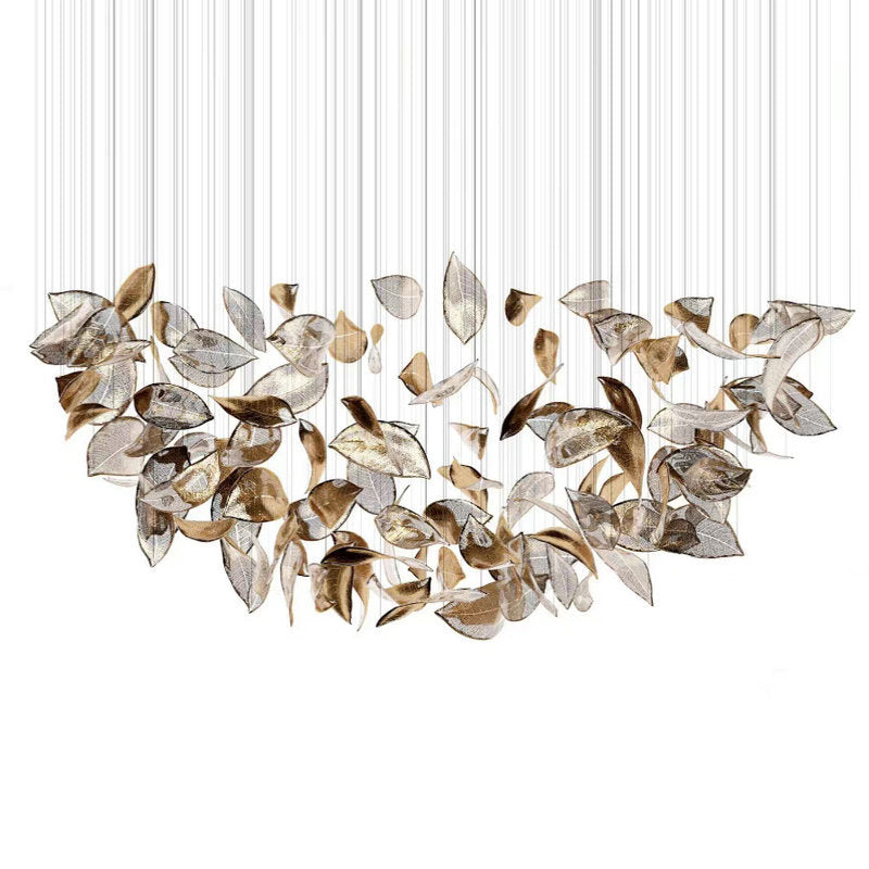 SylvaLeaf Glass Pendant Light for Dining Rooms Ambient Glow