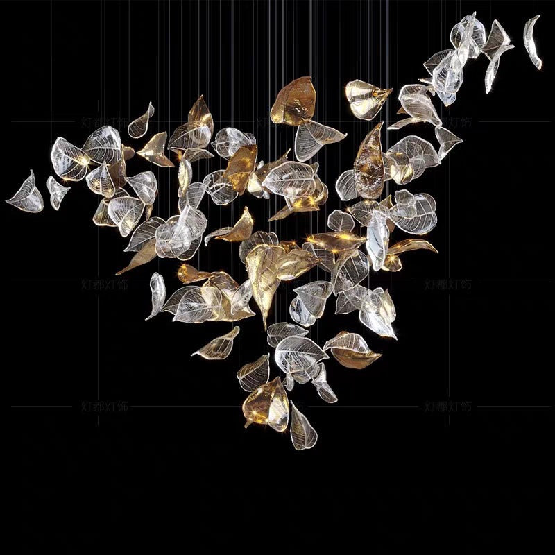 SylvaLeaf Glass Pendant Light for Dining Rooms Ambient Glow