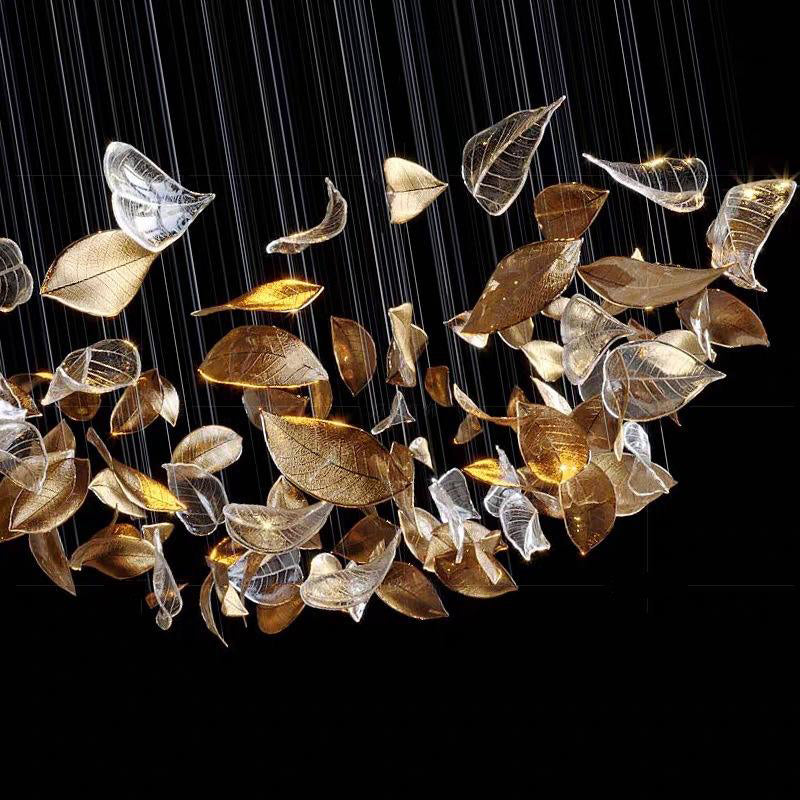 SylvaLeaf Glass Pendant Light for Dining Rooms Ambient Glow