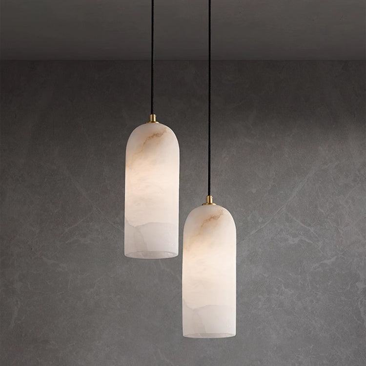 Luna Marble Pendant Light With Copper Accents Timeless Glow