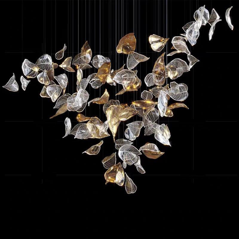 SylvaLeaf Glass Pendant Light for Dining Rooms Ambient Glow