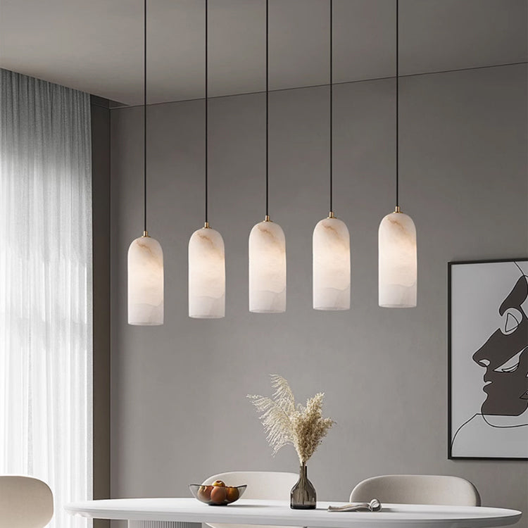 Luna Marble Pendant Light With Copper Accents Timeless Glow