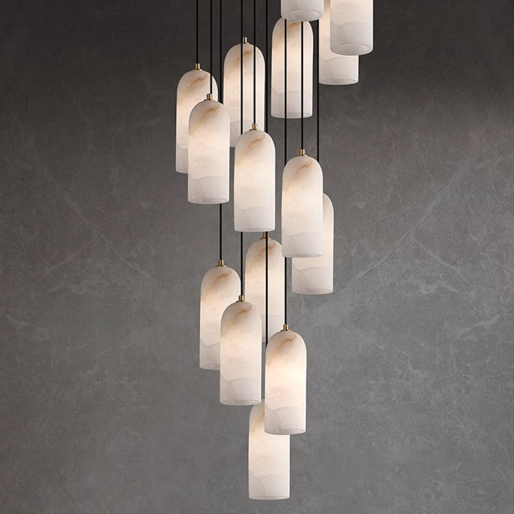 Luna Marble Pendant Light With Copper Accents Timeless Glow
