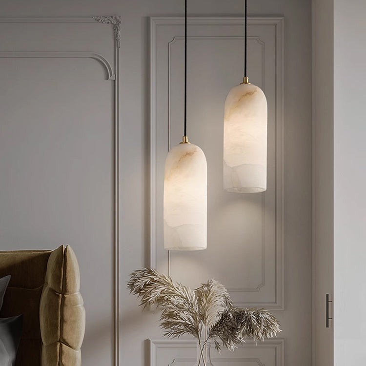 Luna Marble Pendant Light With Copper Accents Timeless Glow