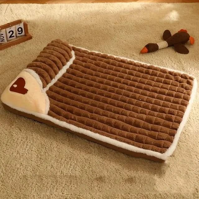 CozyCloud ソフトドッグベッド — 層状クッションデザインとしっかりした内装