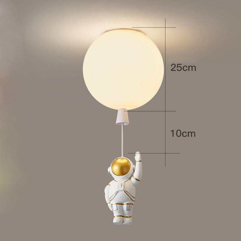 Aria Astronaut Balloon Flush Mount Ceiling Light, L 20/25/30/35cm | ventumra