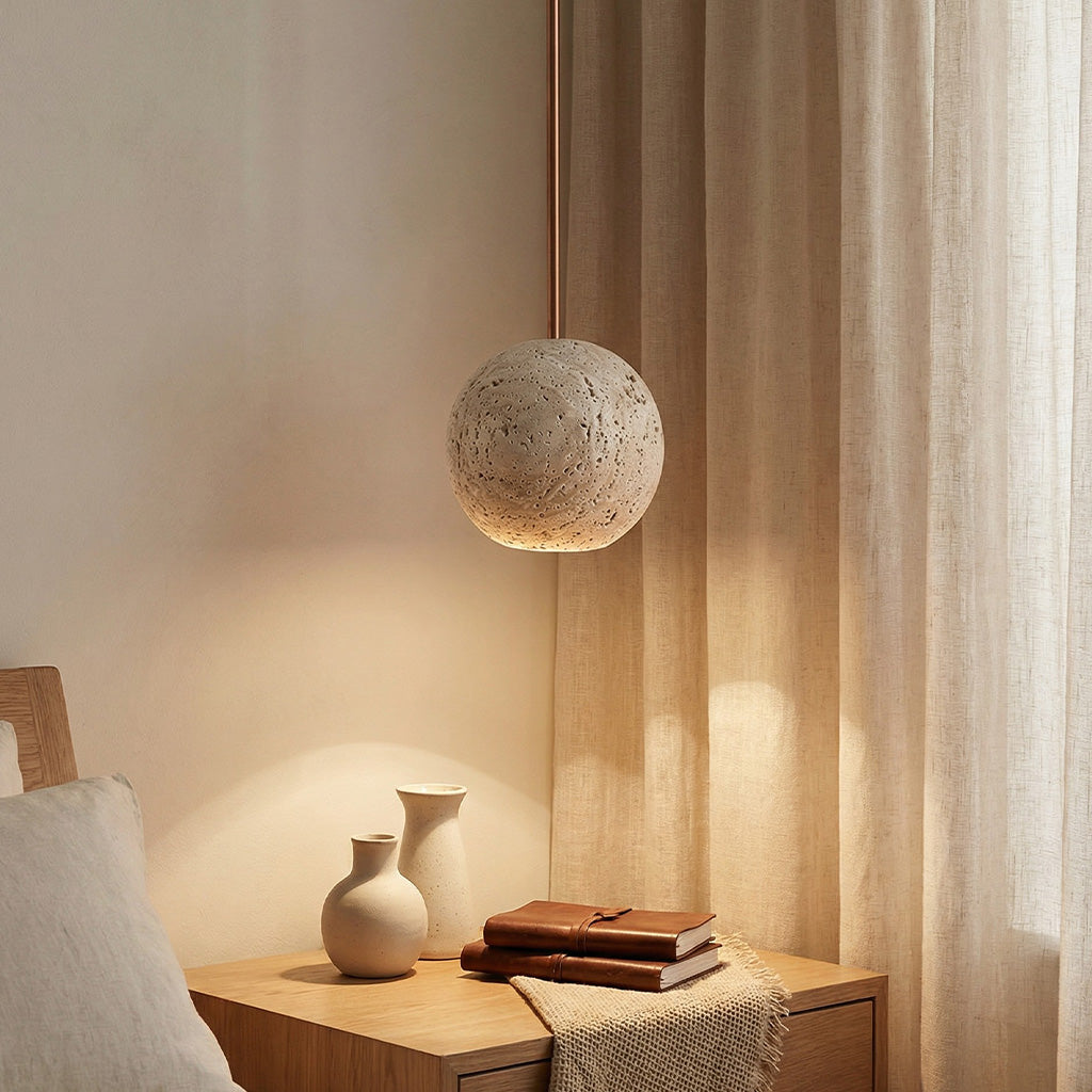 Refined Travertine  Pendant Light | Ventumra