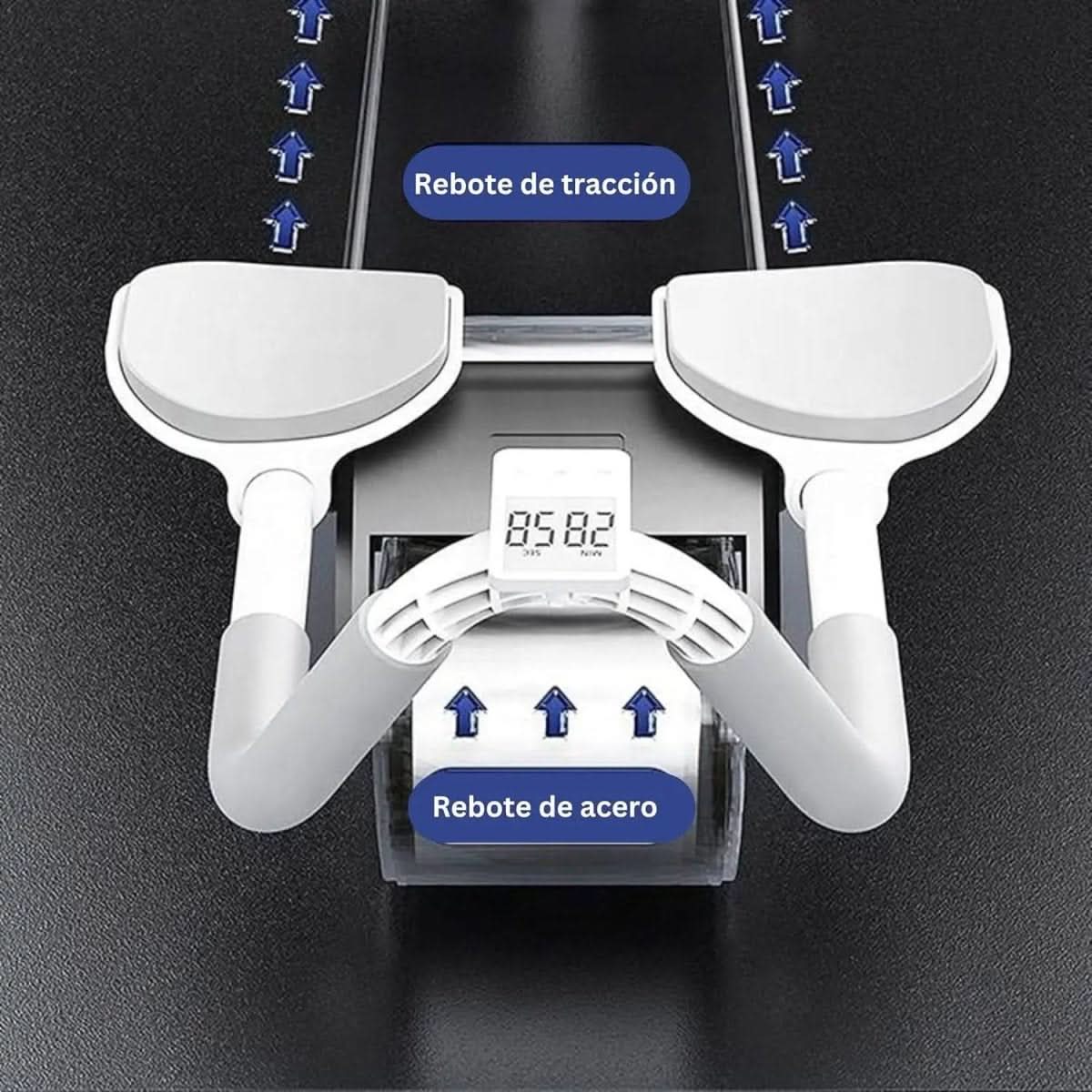 PulseFlex Fitness Roller — Spring-Assisted Design and Integrated Return Mechanism for Abdominal and Hip Training