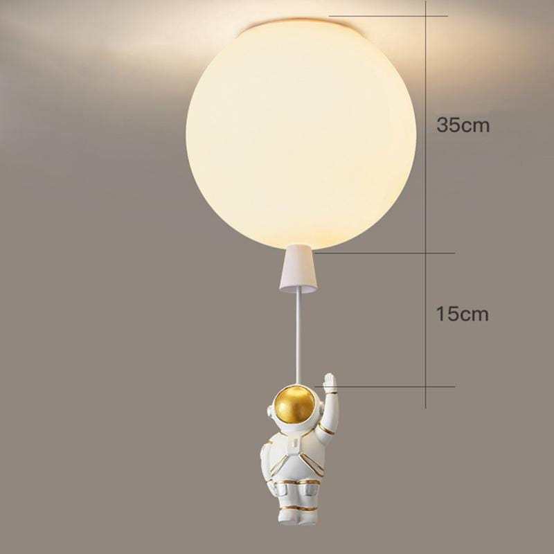Aria Astronaut Balloon Flush Mount Ceiling Light, L 20/25/30/35cm | ventumra