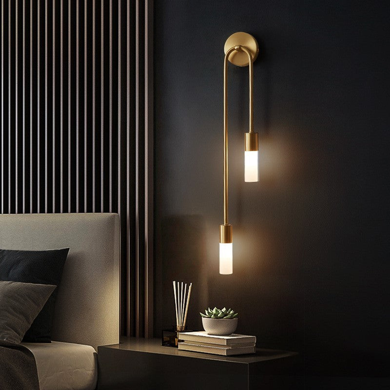 Rime Modern Wall Sconce for Bedeside Gold 2 PCS | ventumra