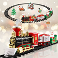 Electric Christmas Train Set for Kids – With Smoke Effect, Lights & Realistic Sounds (Christmas Gift) | ventumra