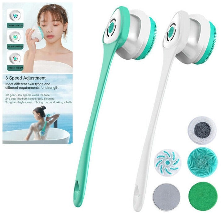 Spinning Exfoliating Bath Brush with Long Handle | ventumra