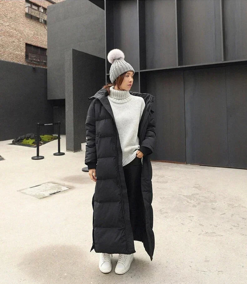 Maxi Hooded Winter Puffer Coat | ventumra
