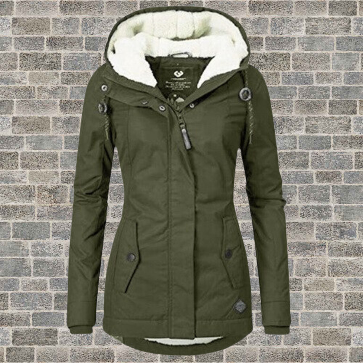 Women's Hooded Winter Parka with Pleats | ventumra