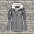 Women's Hooded Winter Parka with Pleats | ventumra