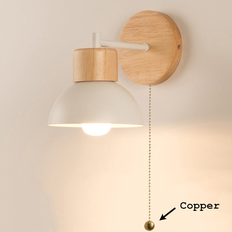 Ornwood Nordic Wooden Bird Wall Lamp With Adjustable LED Arm